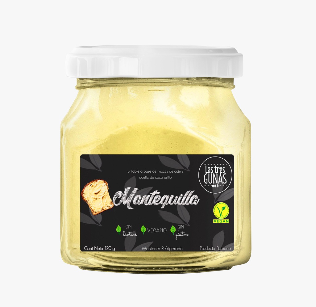 Las Tres Gunas Mantequilla Vegana Clasica 120 gr
