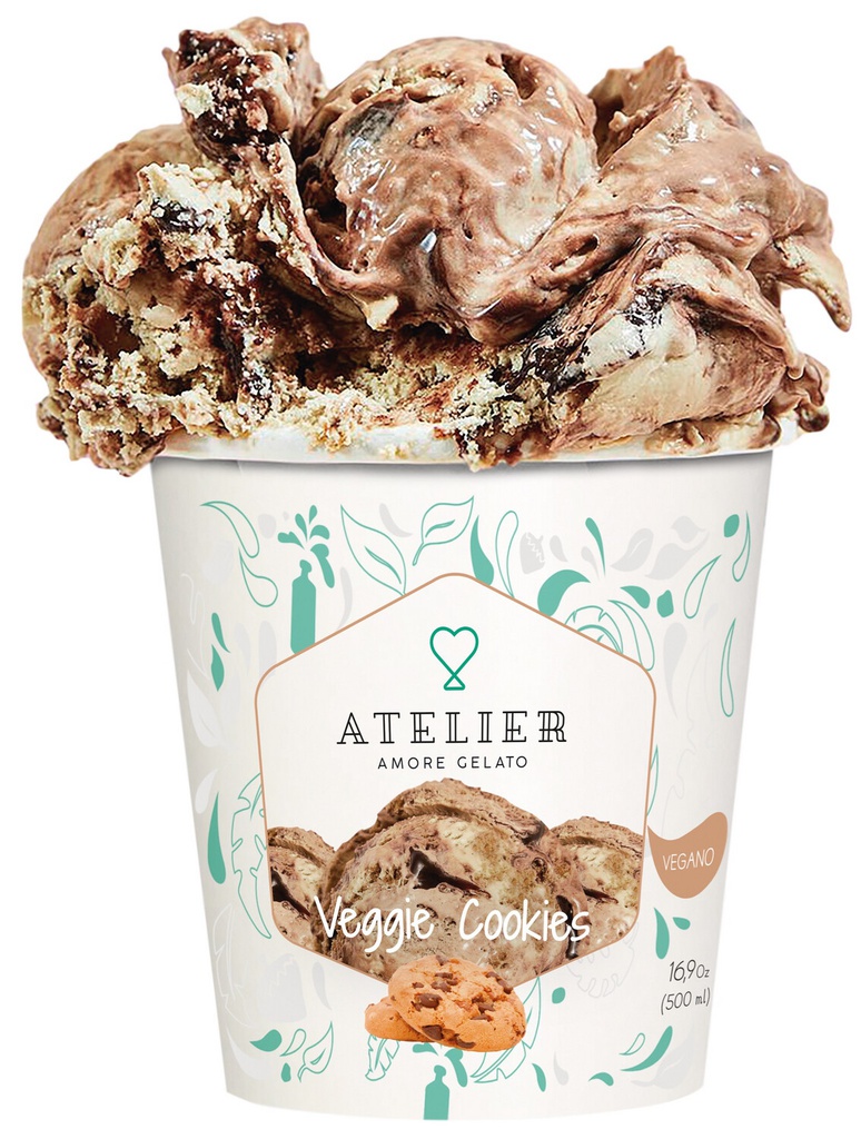 Atelier Gelato Cookies Vegano 500 ml