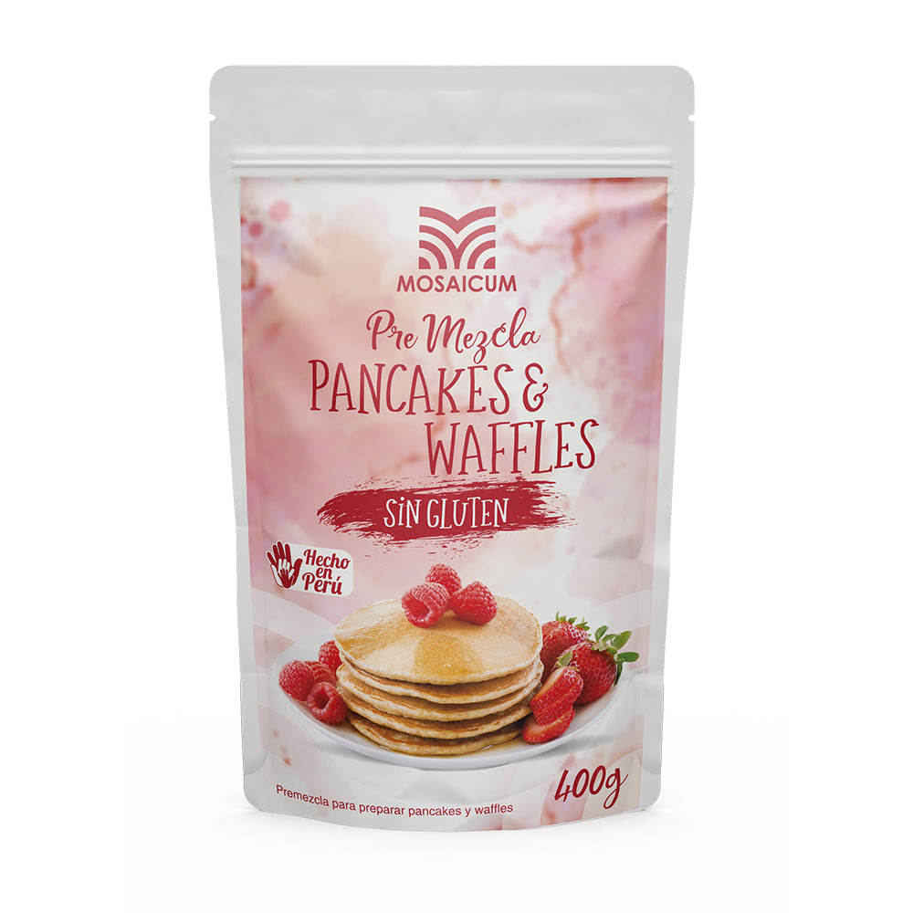 Mosaicum Premezcla Pancakes & Waffles Sin Gluten 400 gr