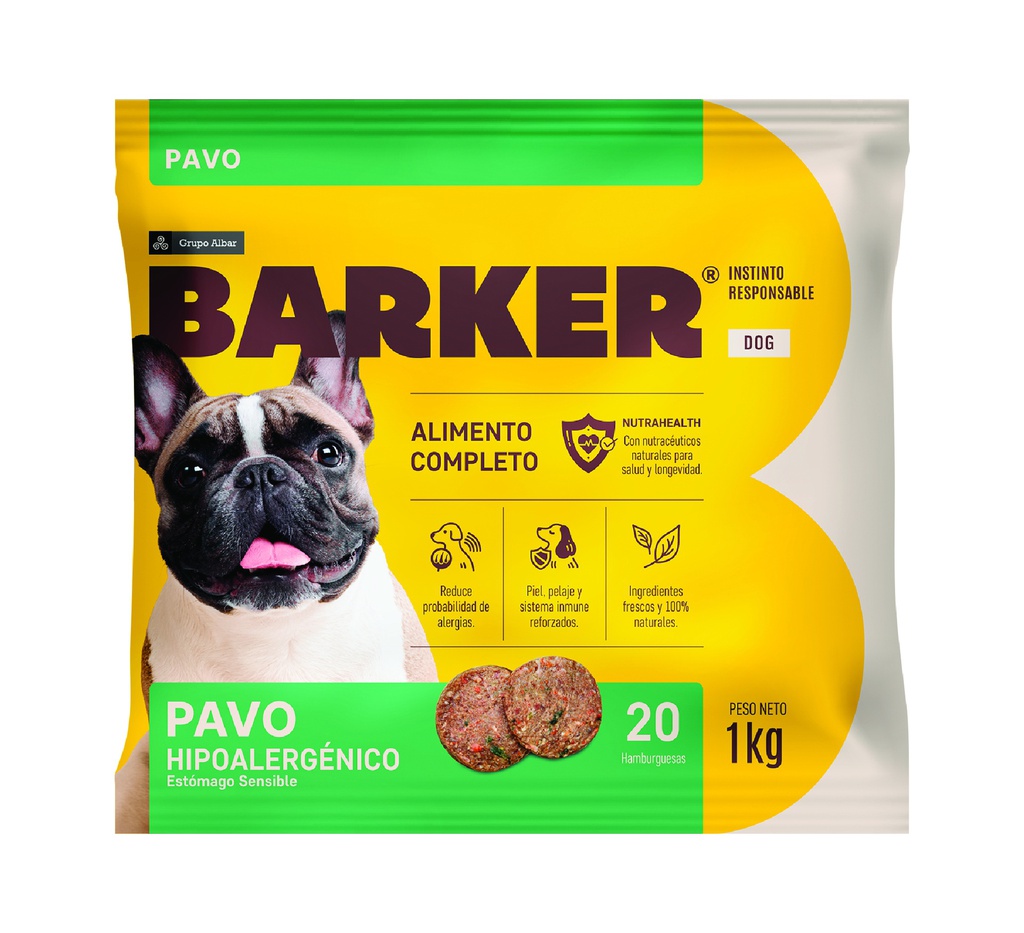 Barker Hamburguesas Pavo 1 kg