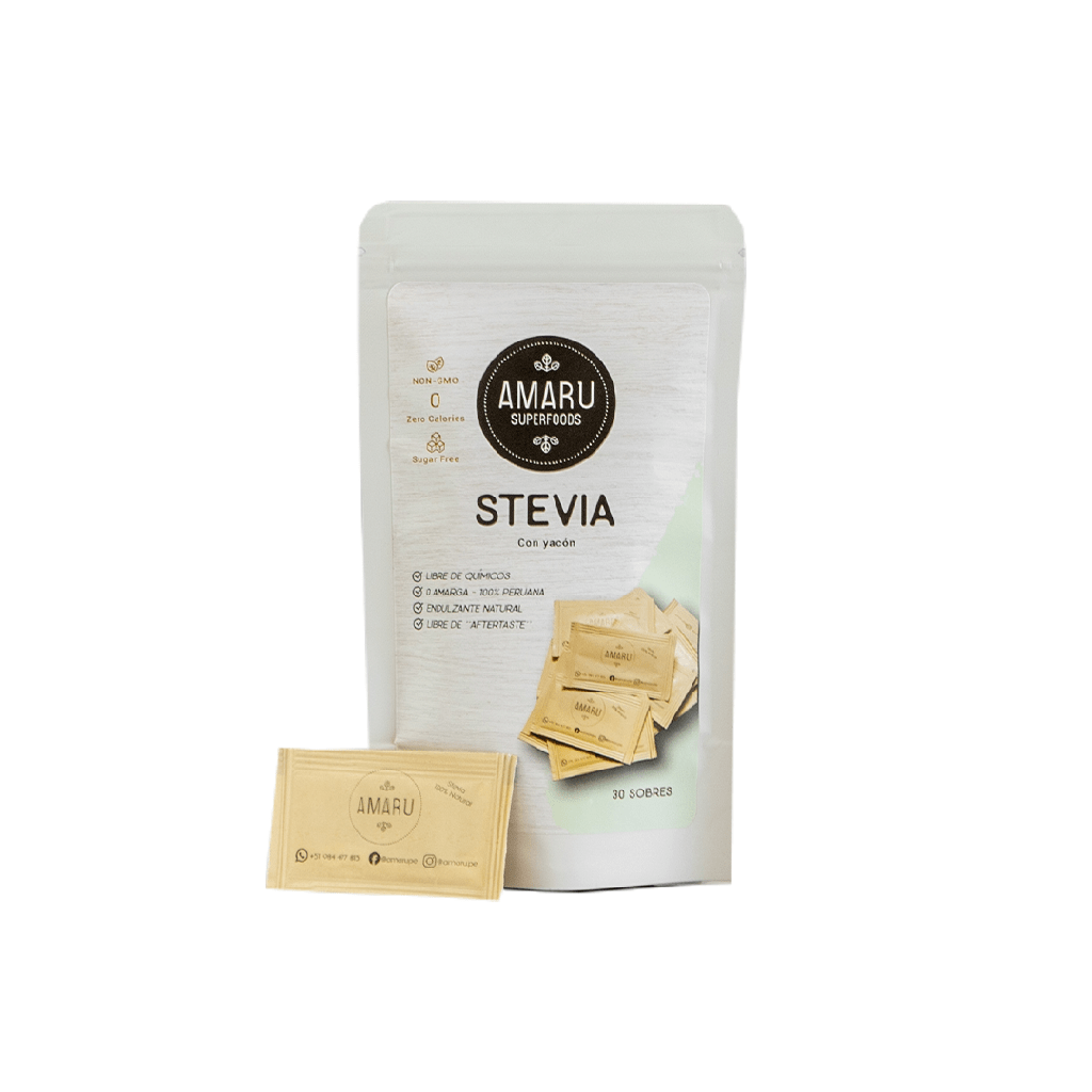 Amaru Stevia Yacon 30 Unidades