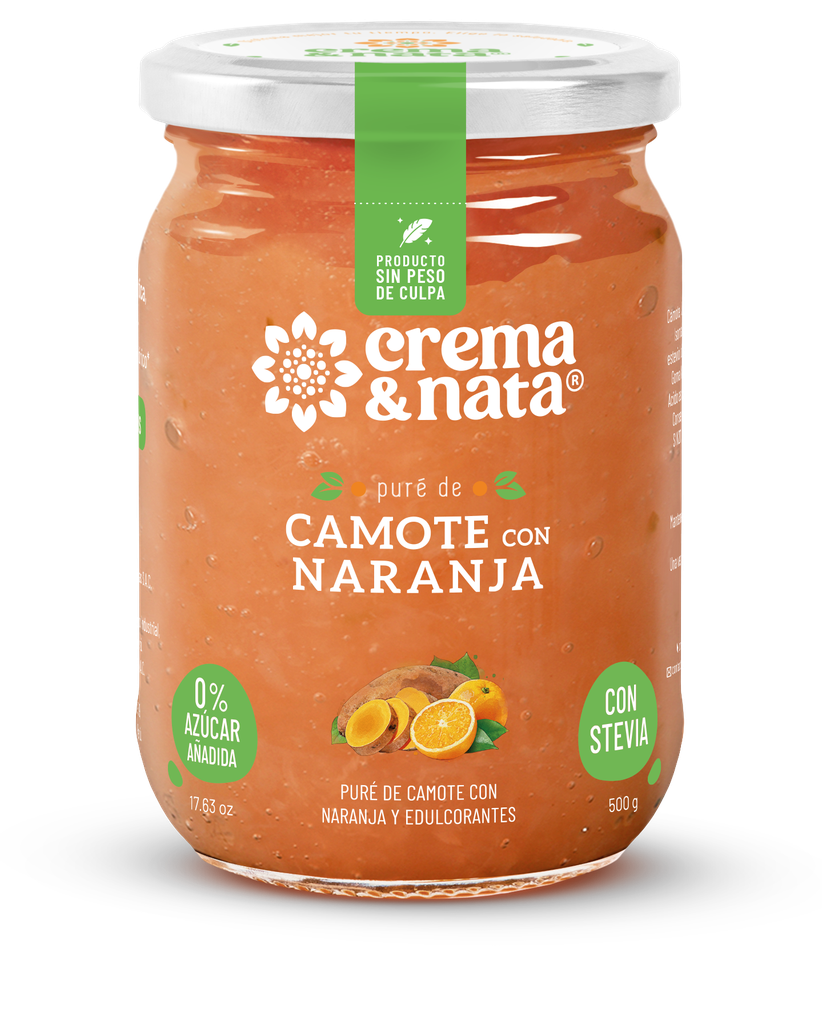 Crema & Nata Pure de Camote Naranja 500 gr