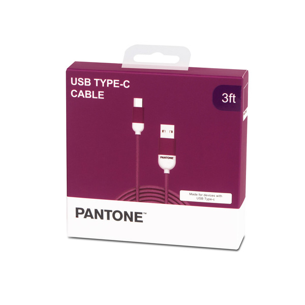 Balvi Cable Micro USB 1mt Pantone Púrpura