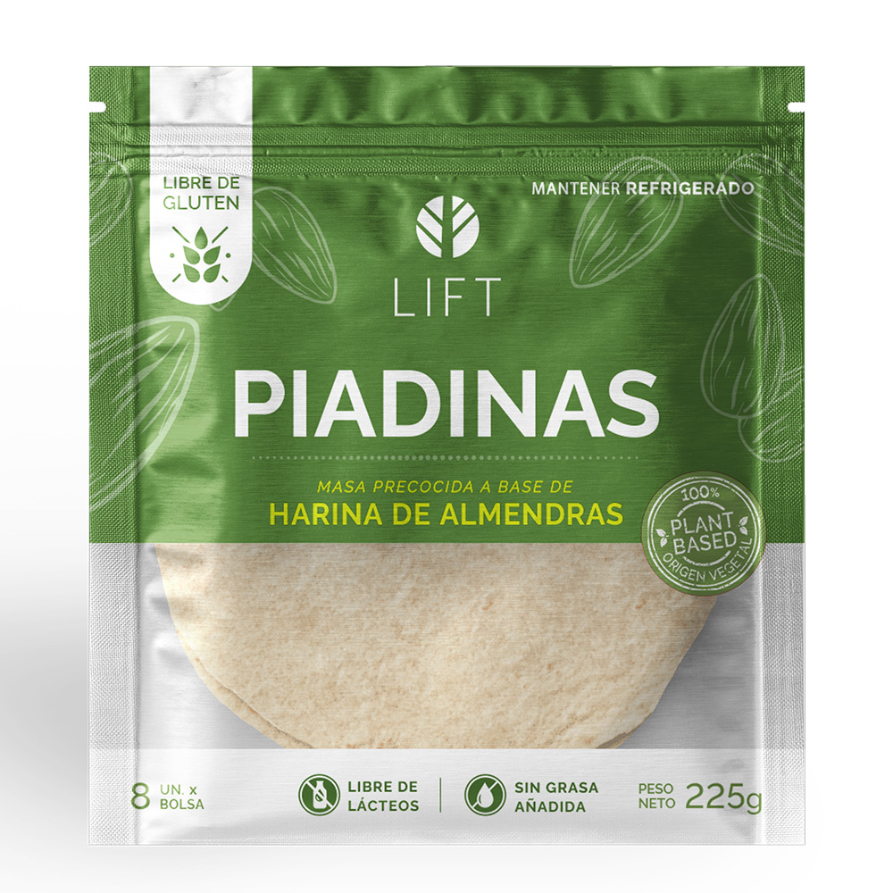 Lift Piadinas Almendras 8 Und