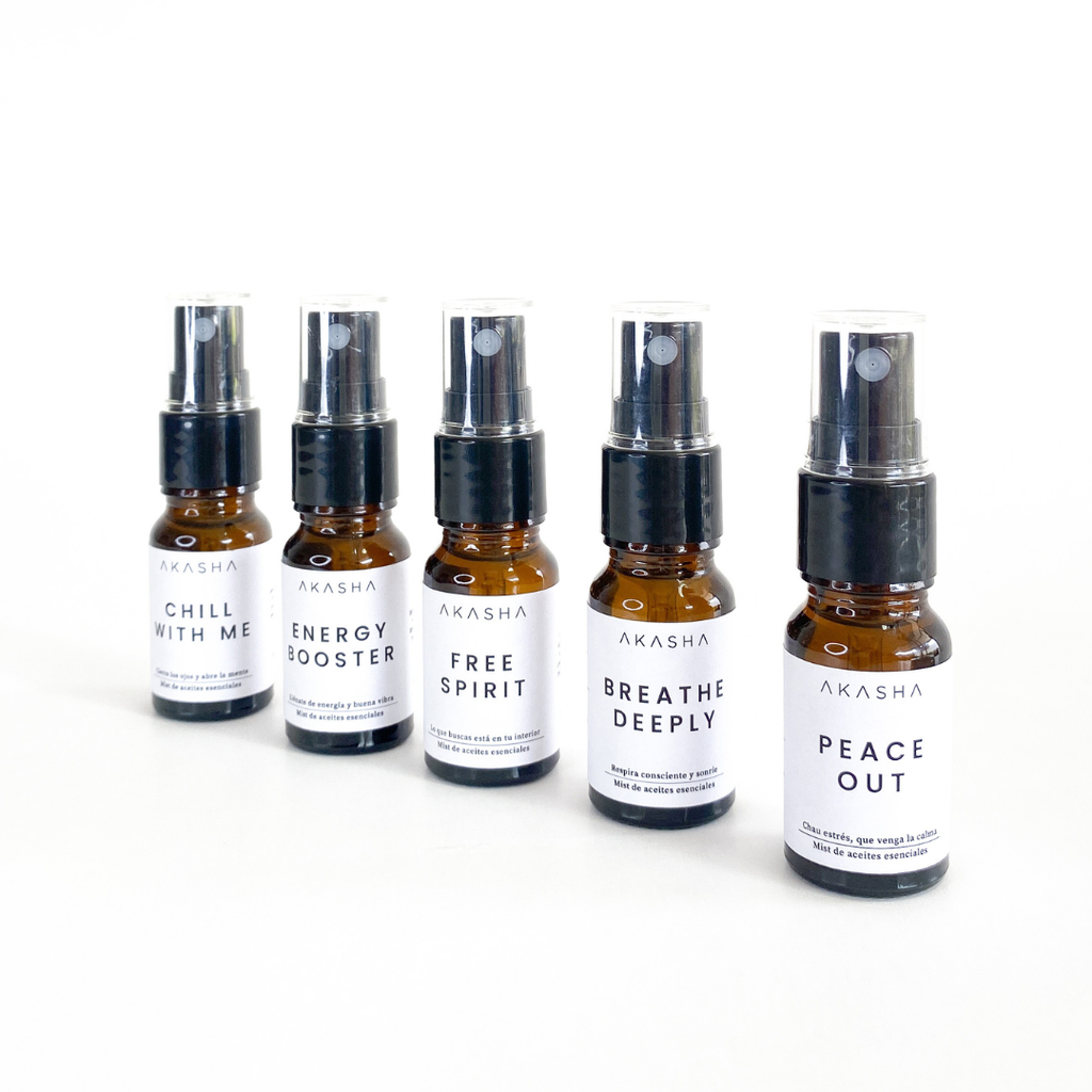 Akasha Colección 5 Mini Mists 50ml