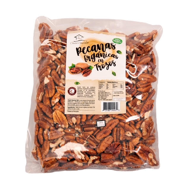 Chalet Gourmet Pecanas Organicas En Trozos 500gr