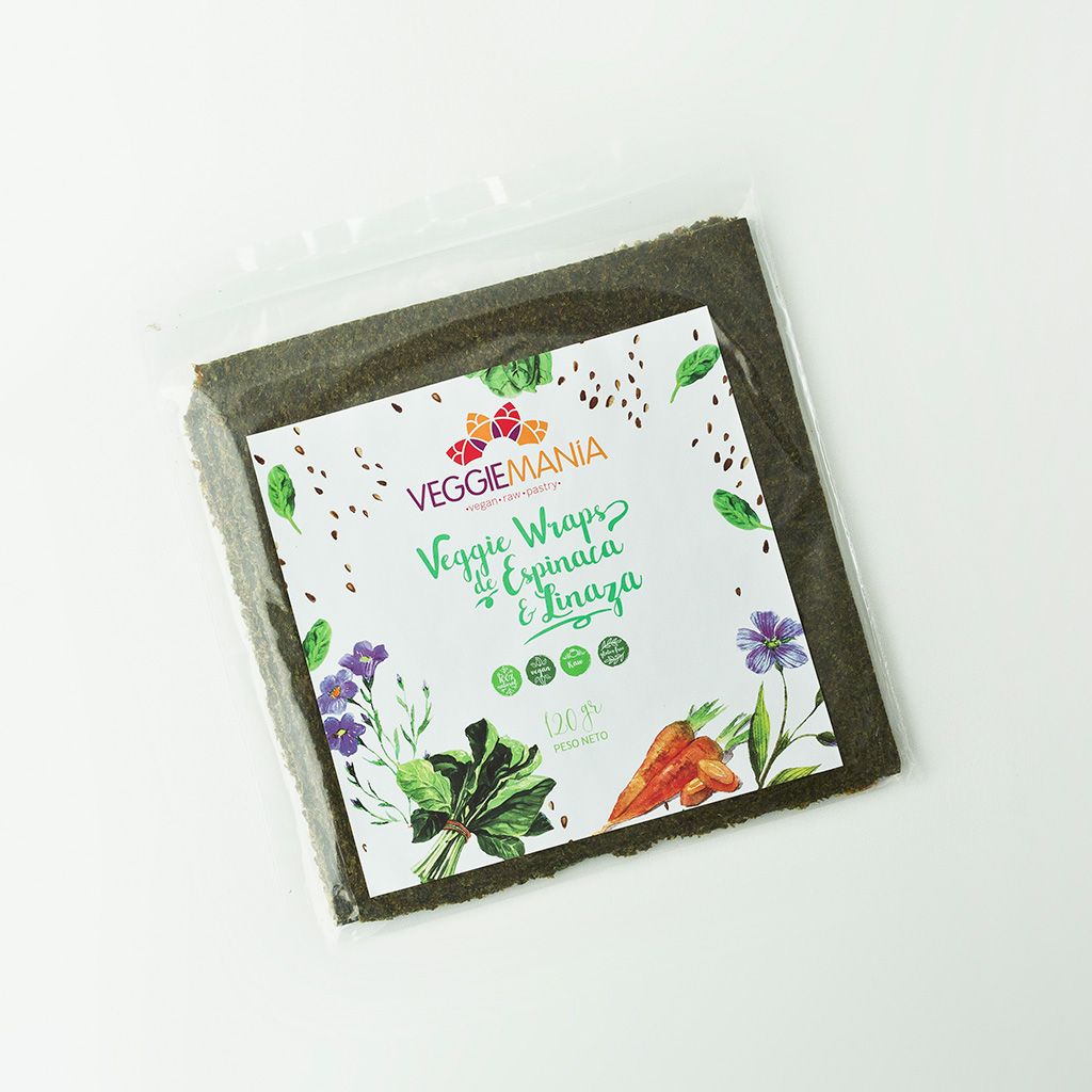 VeggieMania Wrap De Espinaca y Linaza 5und