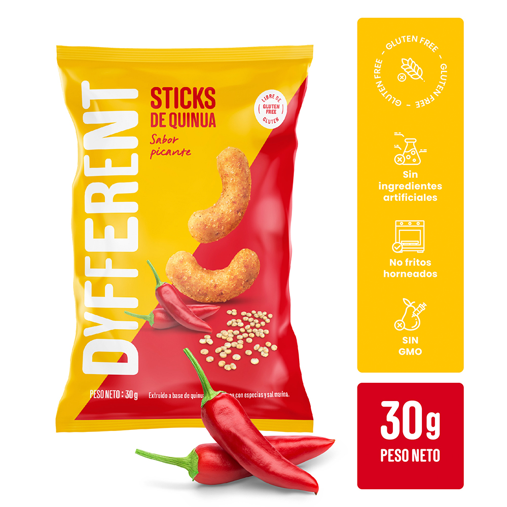 Dyfferent Sticks Quinua Picante 30 gr