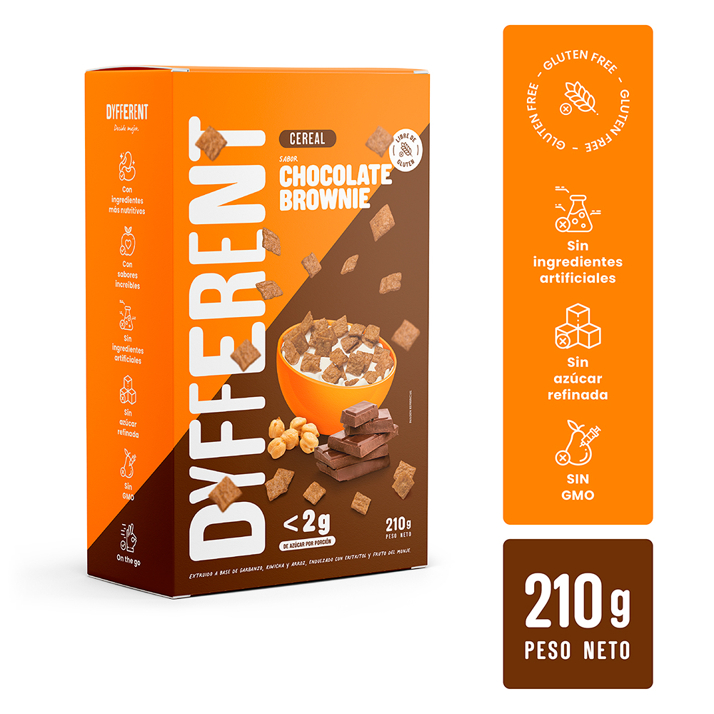 Dyfferent Cereal Chocolate Brownie 210 gr
