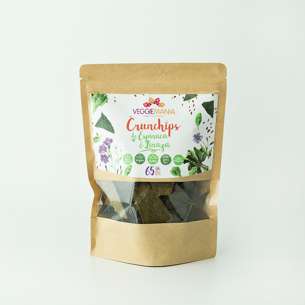 VeggieMania Crunchips Espinaca 65 gr