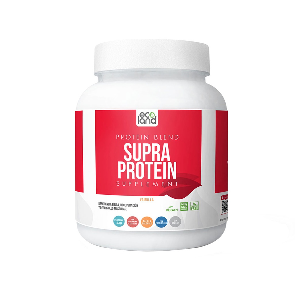 Ecoland Supra Protein Vainilla Pomo 1200 Gr