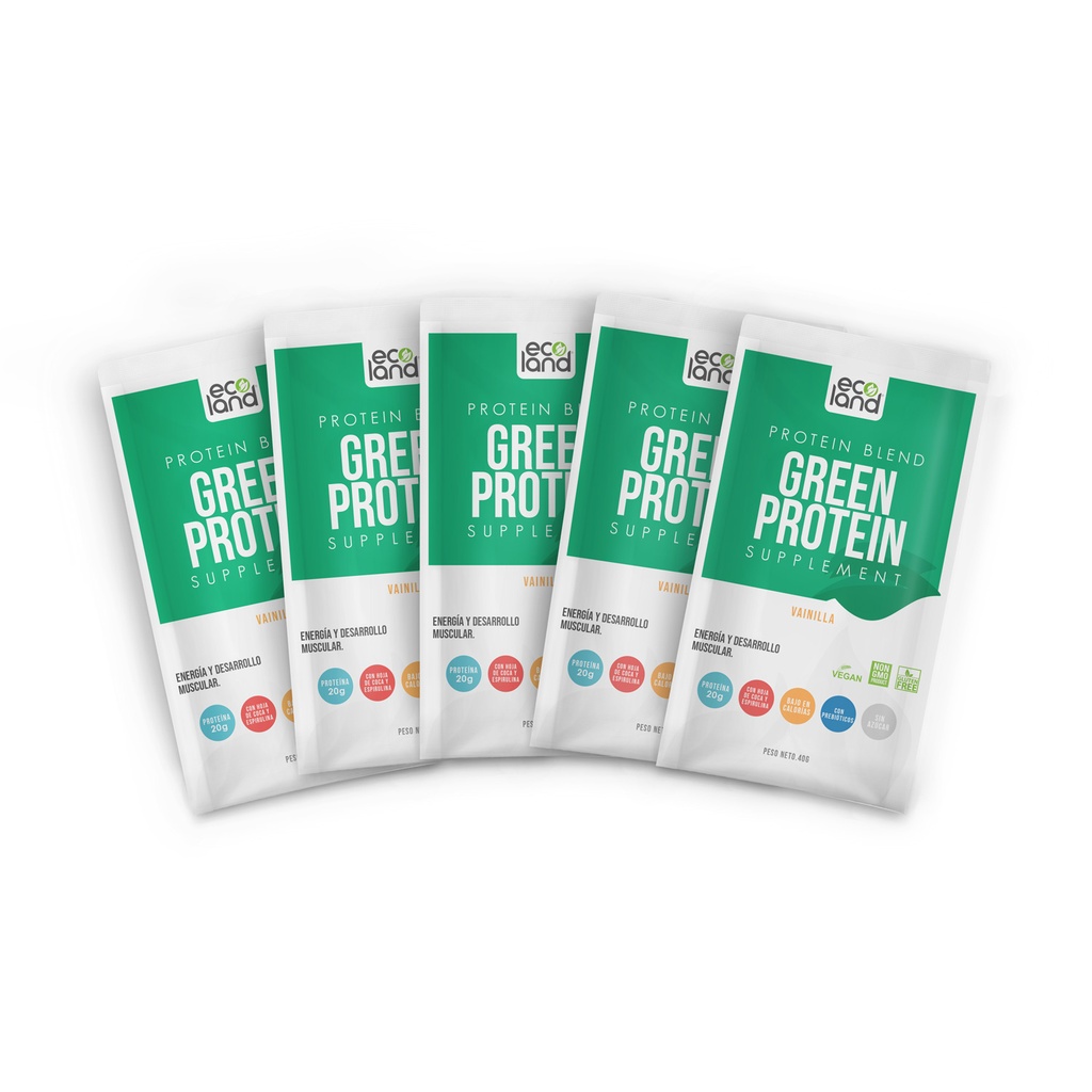 Ecoland Green Protein Vainilla Sachet 40g