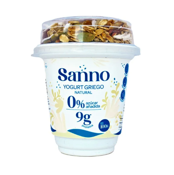 Sanno Yogurt Griego Natural + Granola 100 gr