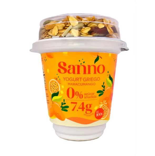Sanno Yogurt Griego Maracumango + Granola 100 gr