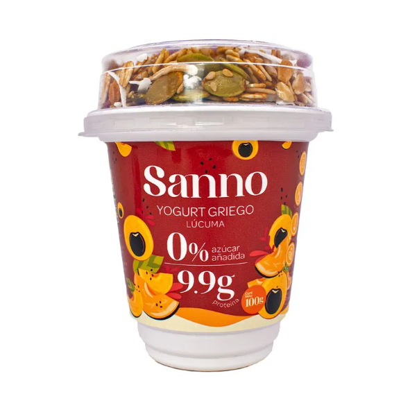 Sanno Yogurt Griego Lucuma + Granola 100 gr