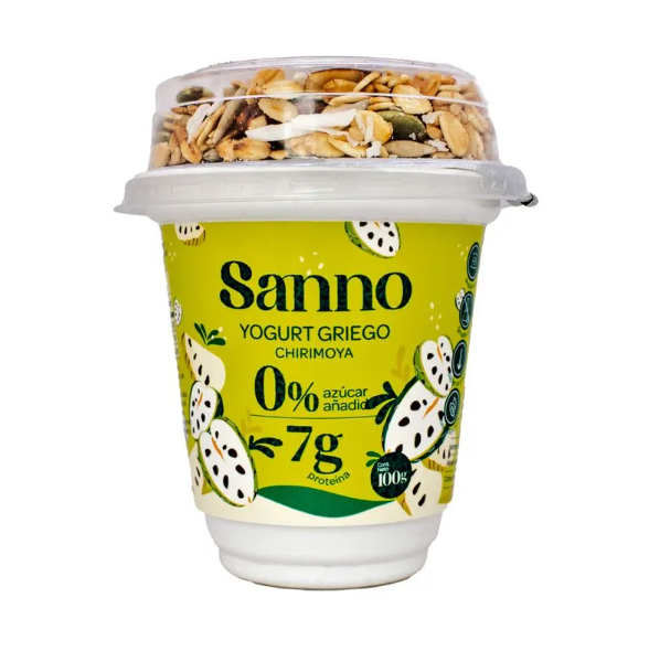 Sanno Yogurt Griego Chirimoya + Granola 100 gr