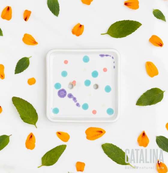 Catalina Jabonera Cuadrada Ceramica