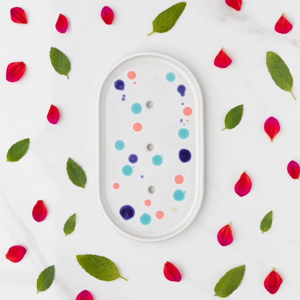 Catalina Jabonera Ovalada Ceramica