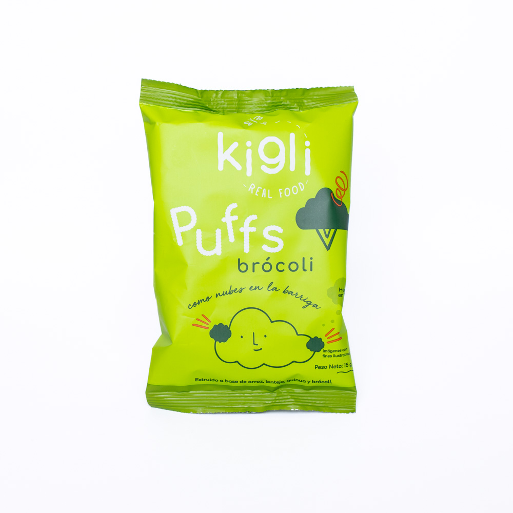 Kigli Puff Lentejas Brocoli 15 gr