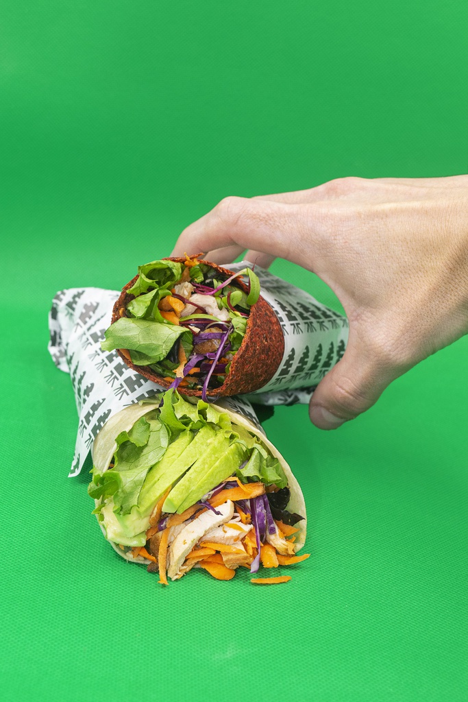 Sana Kitchen Arma tu Wrap Tortilla Espinaca Linaza
