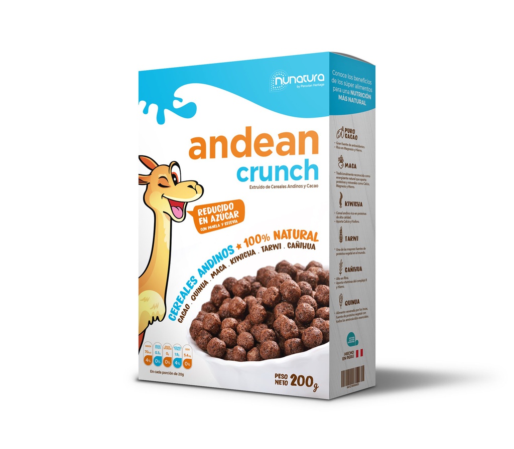 Andean Crunch Cereal Chocolate 200 gr