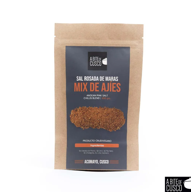 A Bite Of Cusco Sal Rosada De Maras Mix De Ajies 300gr