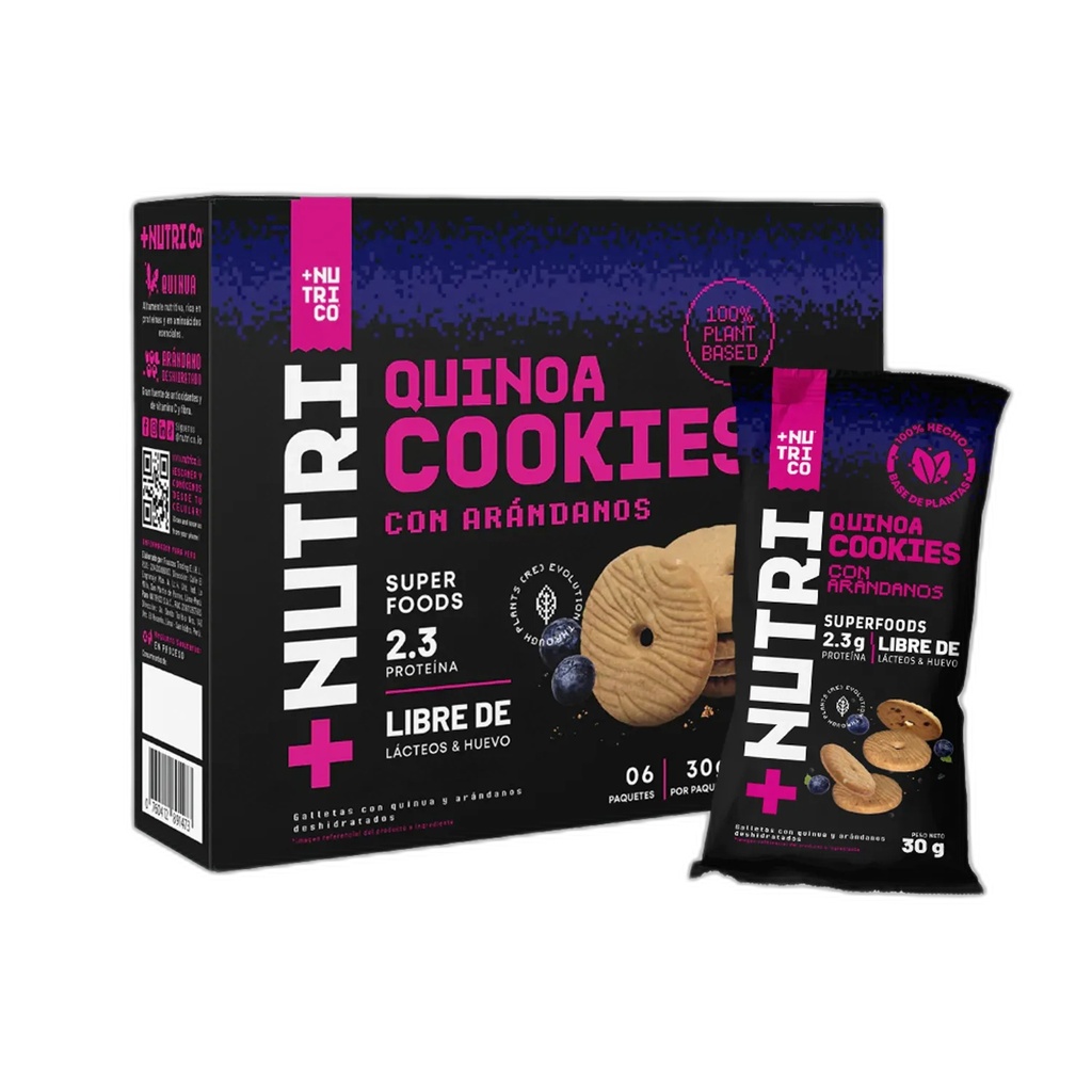 Nutri Co Galletas Arandanos Caja 6 Und