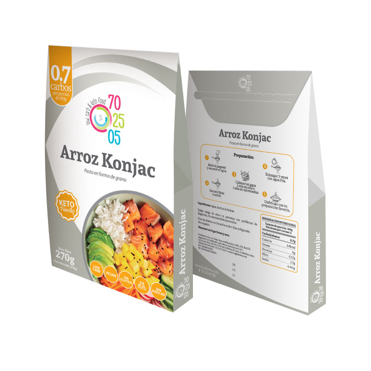 70.25.05 Low Carb & Keto Food Arroz Konjac 270gr