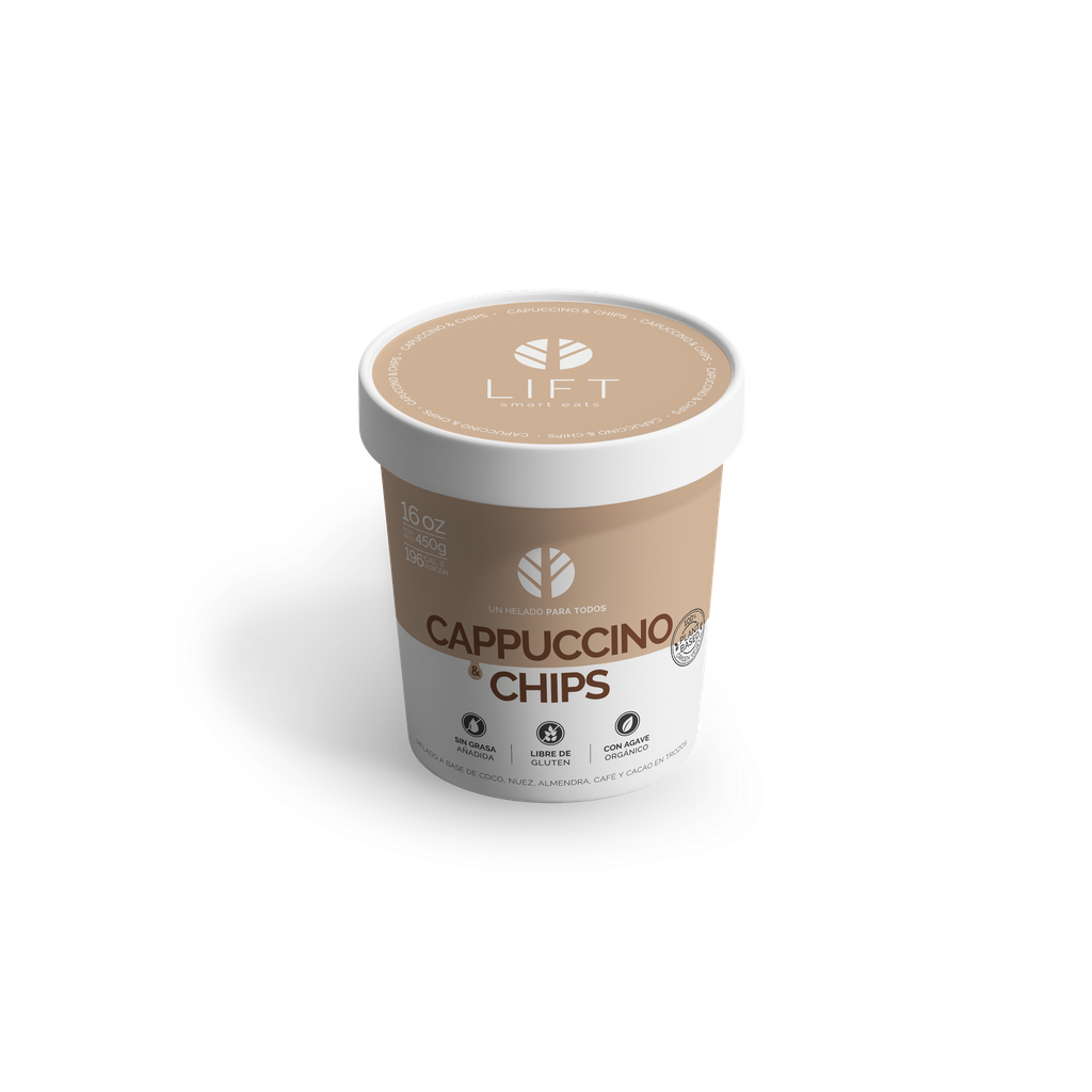 Lift Helado Capuccino & Chips 16 oz