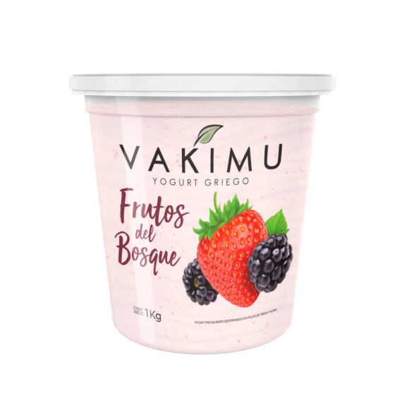 Vakimu Yogurt Griego Frutos del Bosque 1 kg