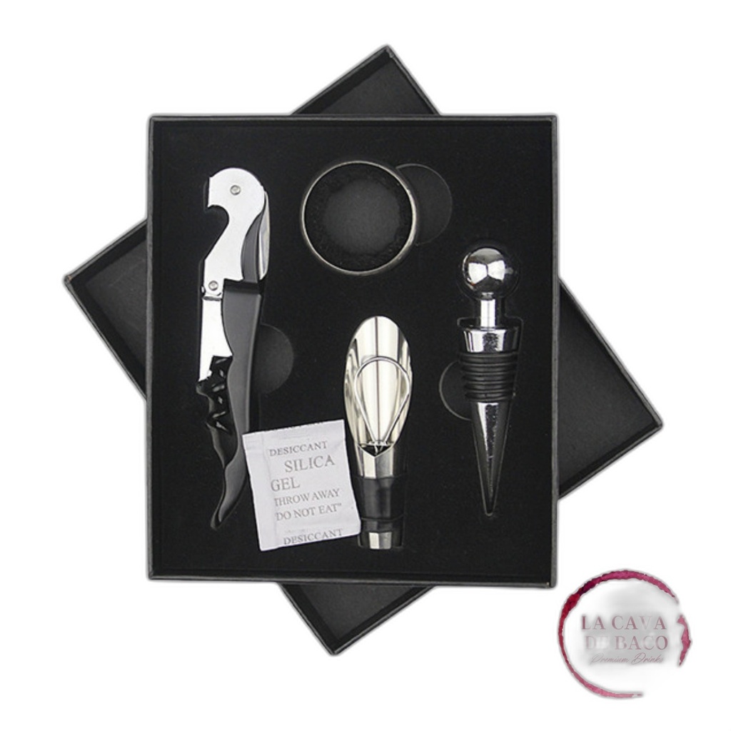 La Cava De Baco Set 4 Accesorios Para Vino