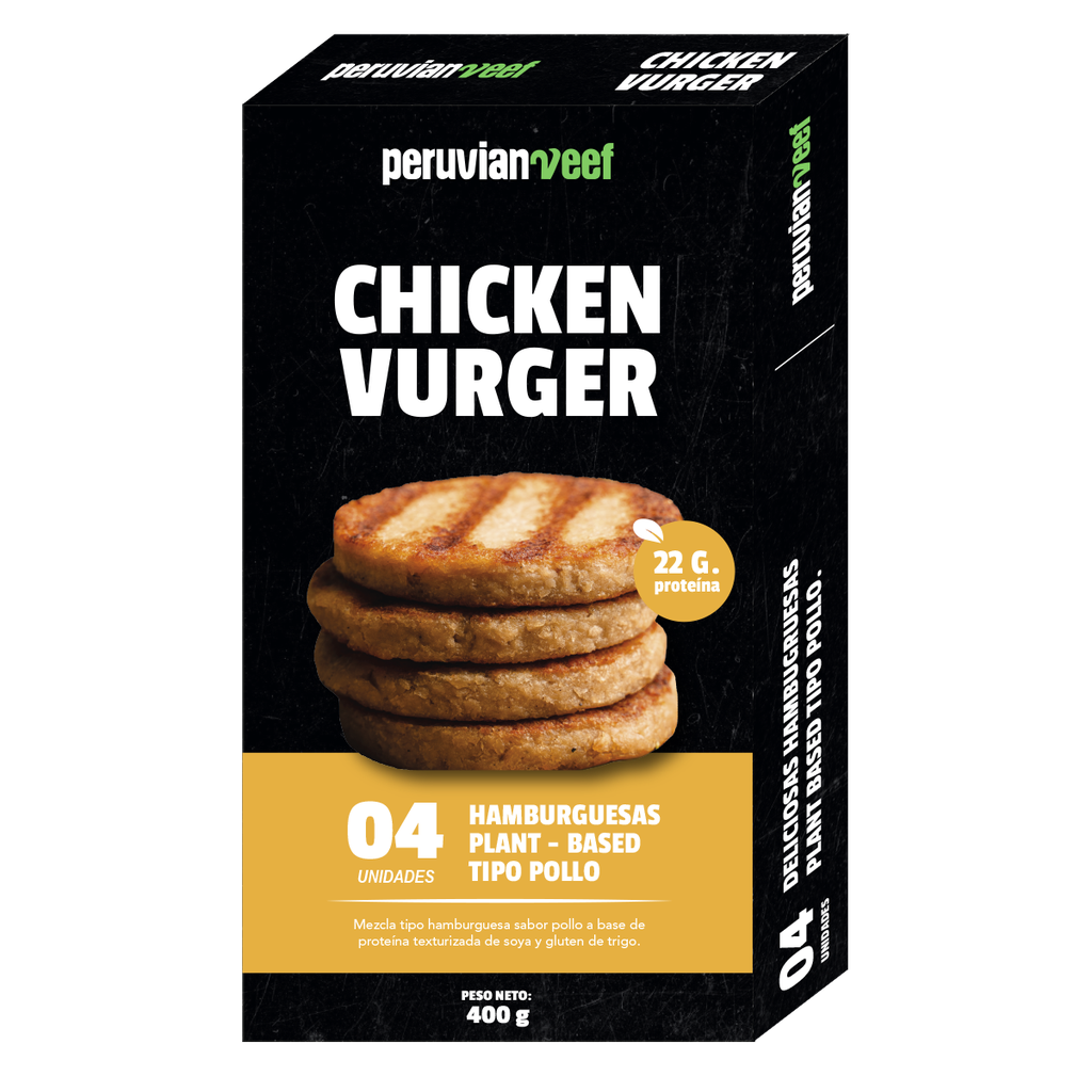 Peruvian Veef Chicken Vurger 400 gr