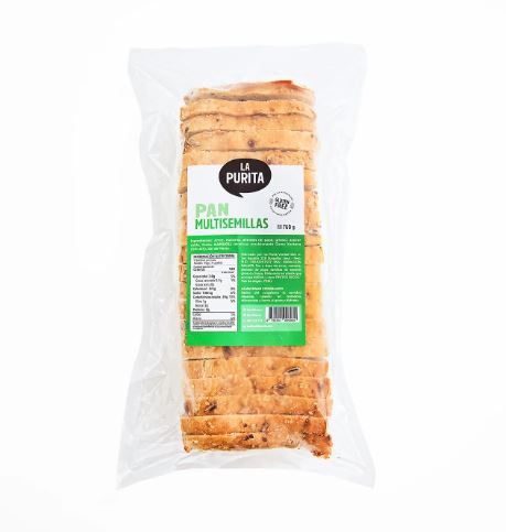 La Purita Pan Sin Gluten Multisemillas 710 gr