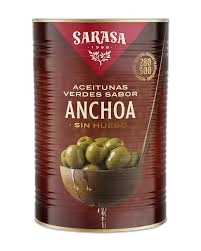 Sarasa Aceitunas Verdes Con Anchoas 300 gr