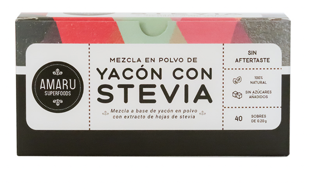Amaru Yacon Stevia Caja 40 Und