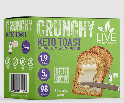 Kausana Crunchy Keto Toast 8 Und