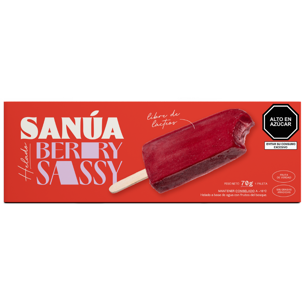 Sanua Paleta Vegana Frutos del Bosque 70gr