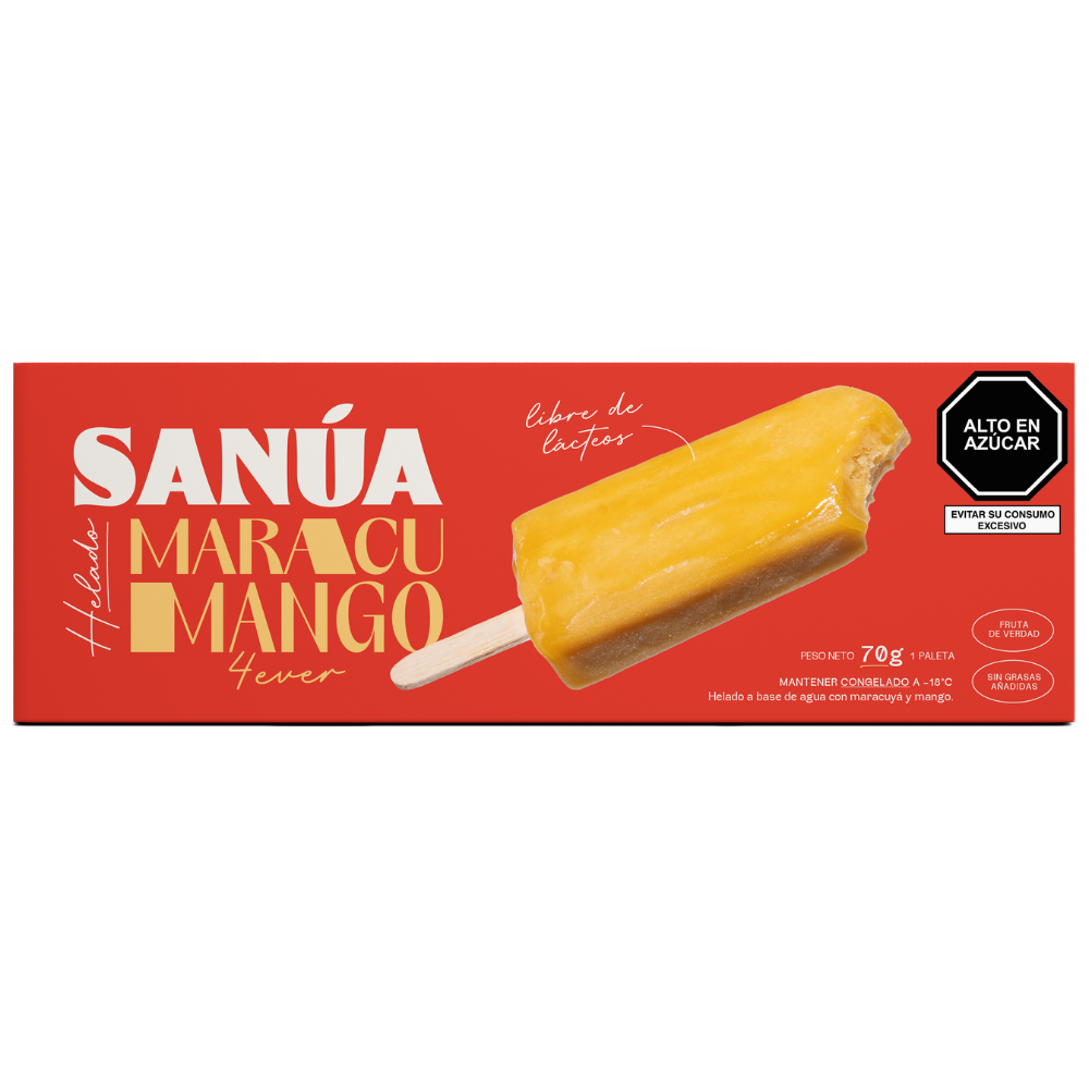 Sanua Paleta Vegana Maracuya Mango 70gr