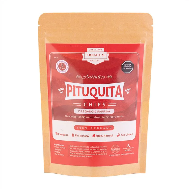 Pituca Chips Mini Oregano Paprika 36 gr