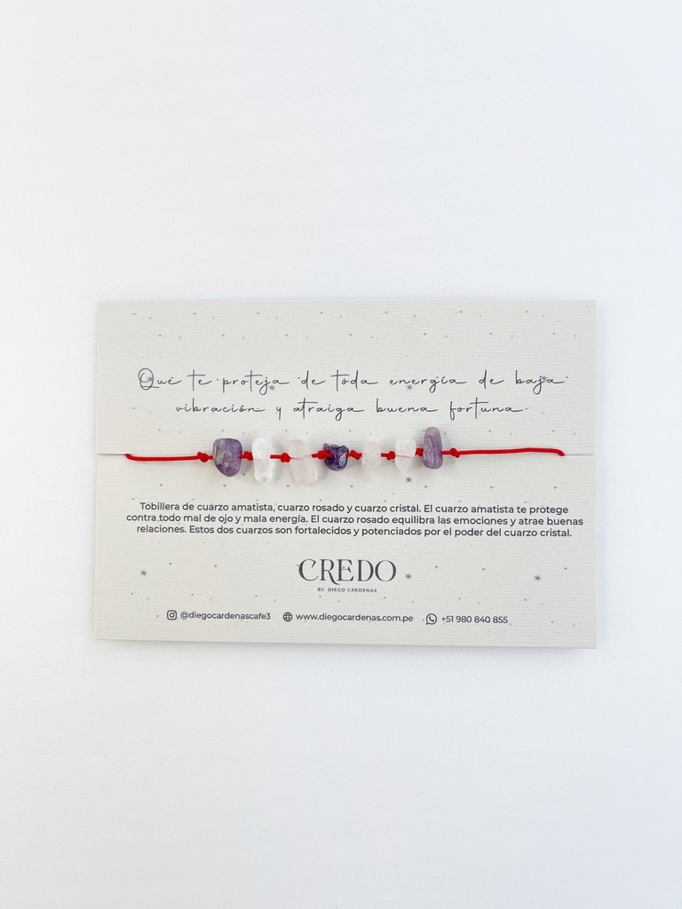 Credo Tobillera 7 Cuarzos 18gr