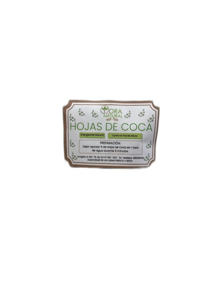 Qora Natural Hoja de Coca 30 gr