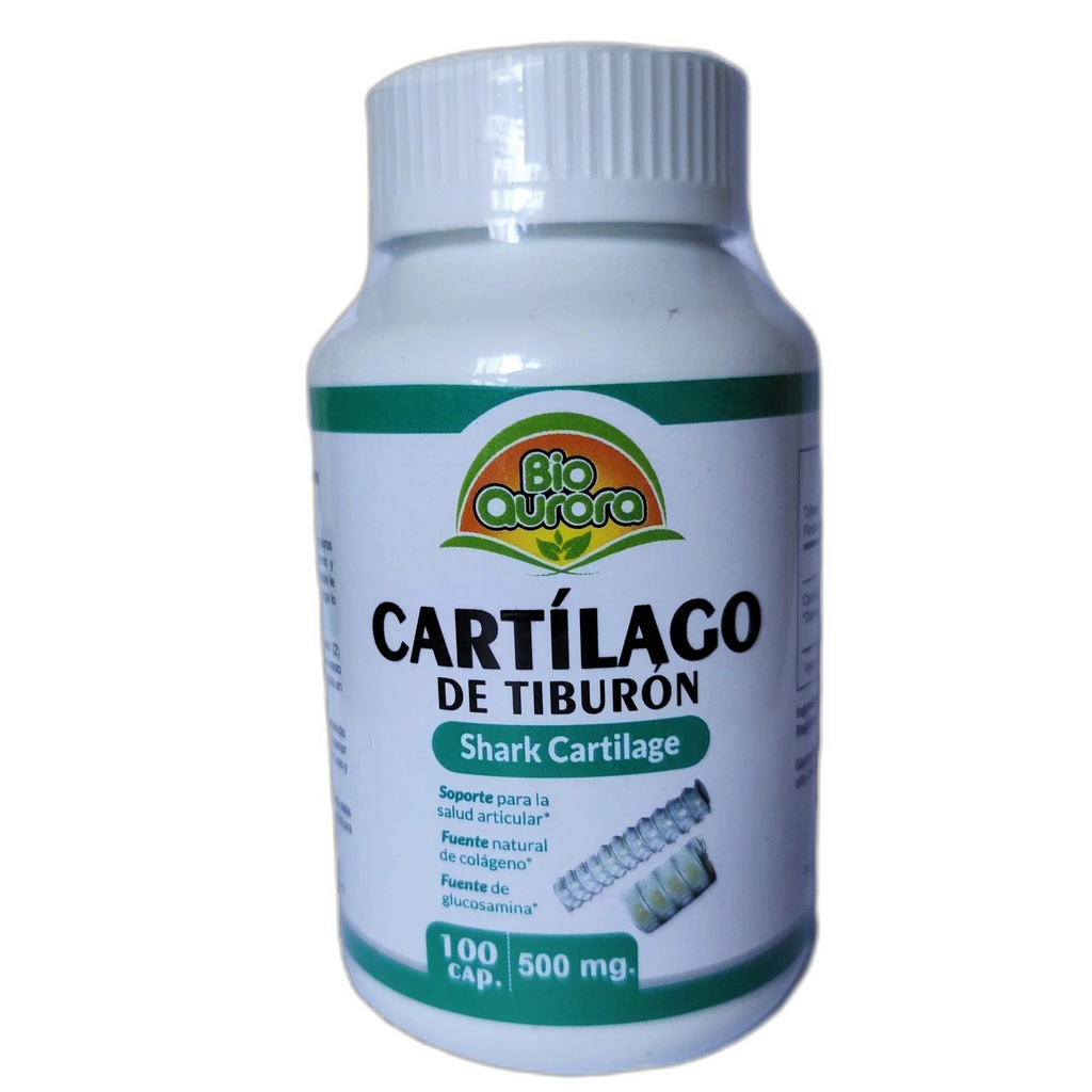 Bioaurora Capsulas Cartilago Tiburon 100 Und