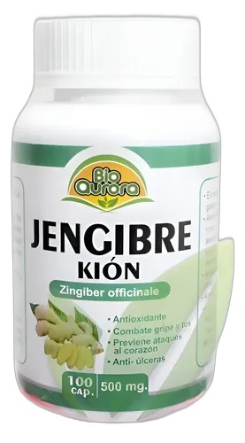 Bioaurora Capsulas Jengibre 100 Und