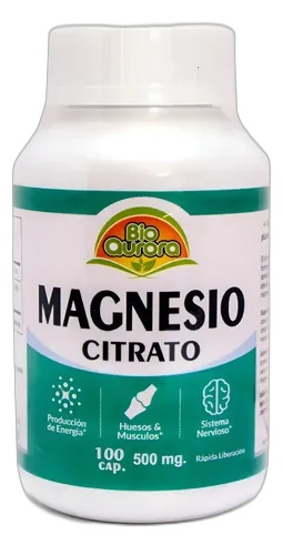 Bioaurora Capsulas Citrato Magnesio 100 Und