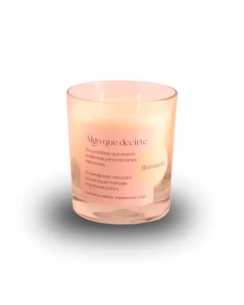 Illuminé Vela Algo Que Decirte Lavanda Pequeña