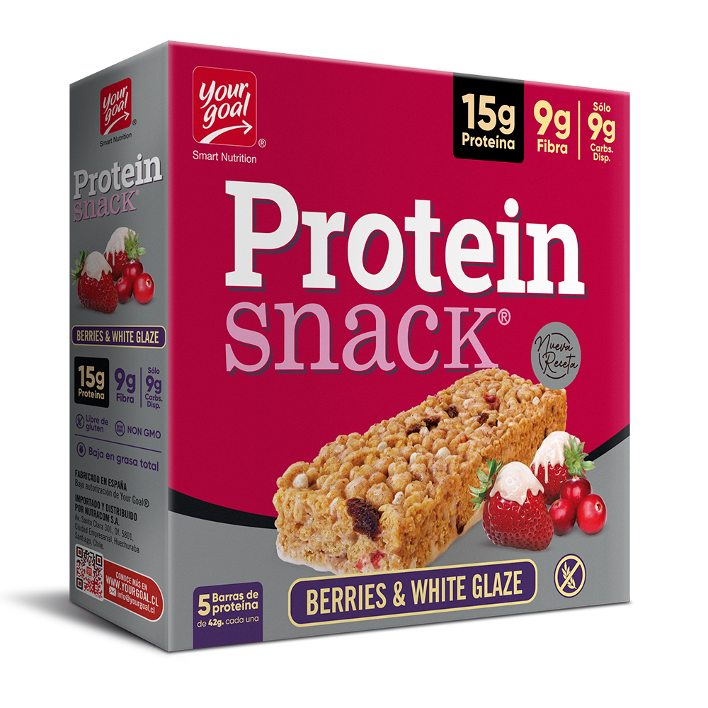 Your Goal Protein Snack Berries & White Glaze 5 Und