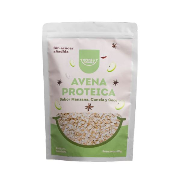 Avena & Canela Avena Proteica Manzana 455 gr