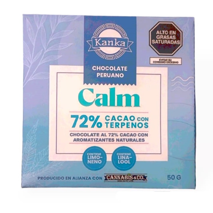 Kanka Chocolate 72% Cacao Con Terpenos Calm 50gr