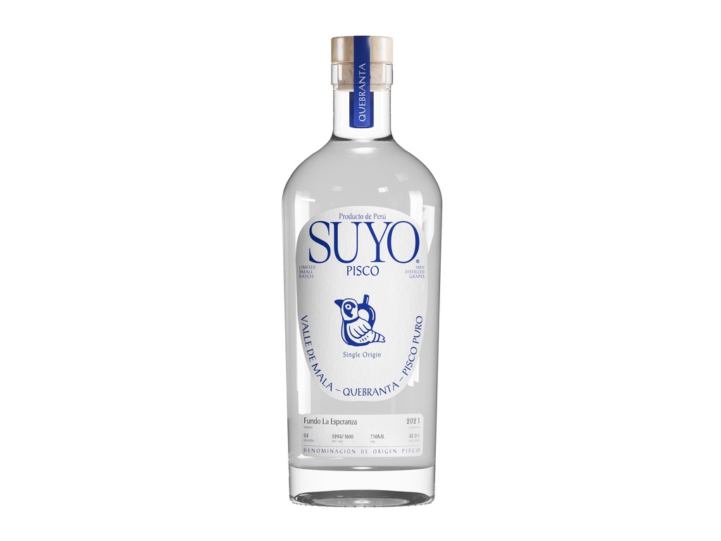 Suyo Pisco Quebranta Fundo La Esperanza 750ml