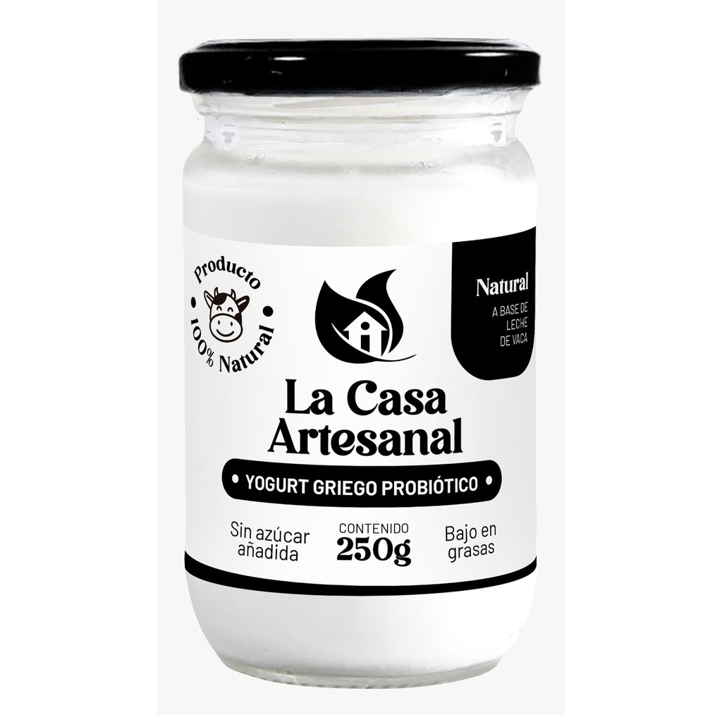 La Casa Artesanal Yogurt Griego Natural 250 Gr